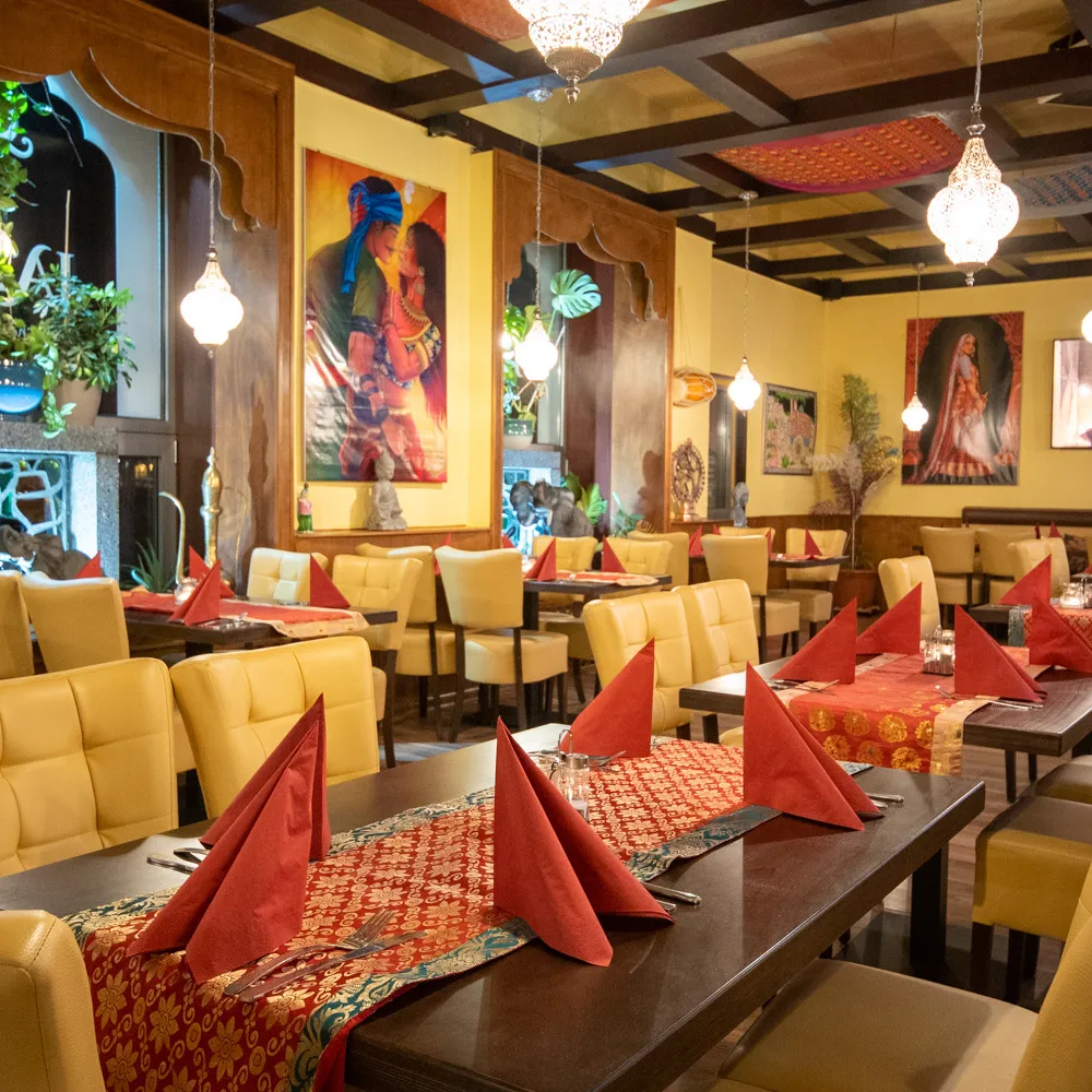 Innenraum des Jaipur Restaurants in Cottbus